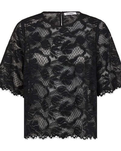 LannyCC Lace Blouse, Black