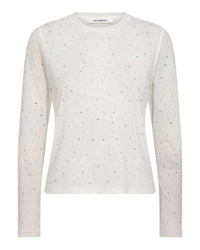 MaxiCC Crystal Mesh Blouse, White