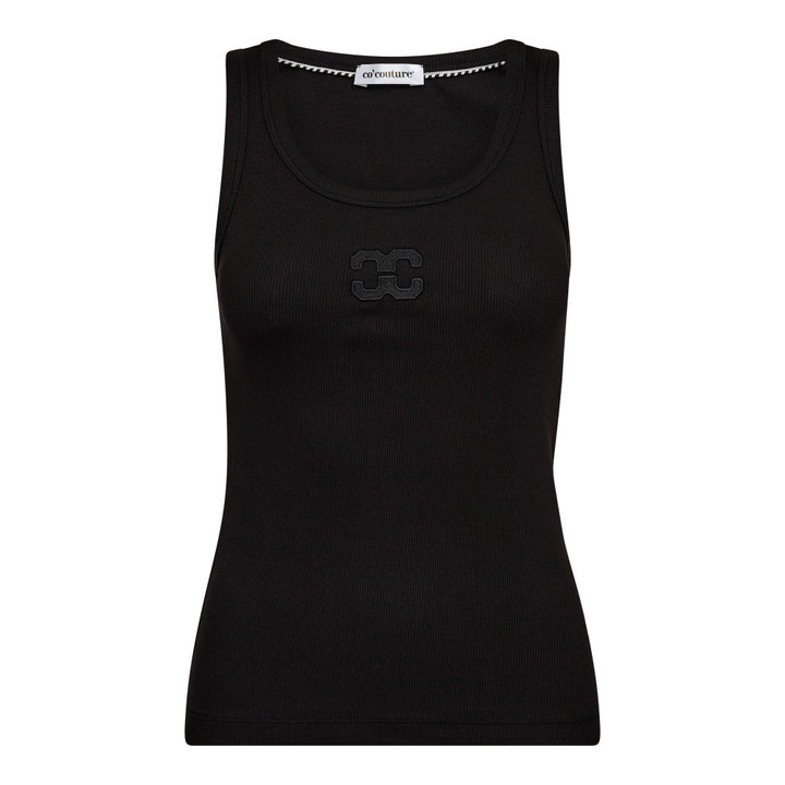 Co`couture svart overdel singlet - forfra
