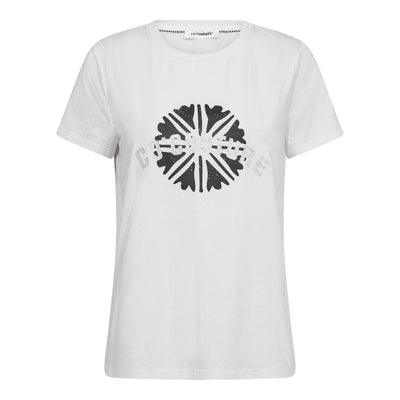 Cirkle Glitter Tee, White