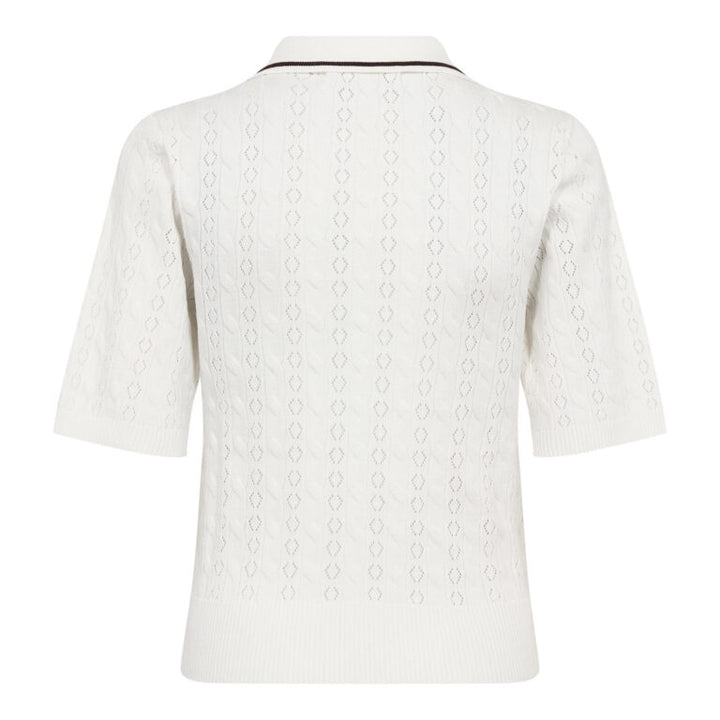 LueCC SS Polo Knit, OffWhite