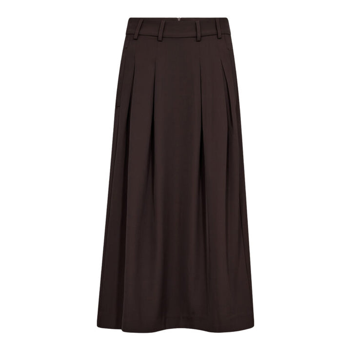 AliniCC Anya Pleat Skirt, Dark Brown