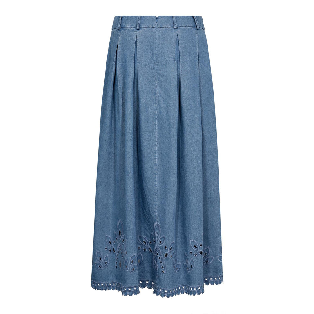 Co'couture denim blå skjørt - helfigur