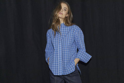 AngelicaCC Check Shirt, Blue fra Co`couture - bilde 2