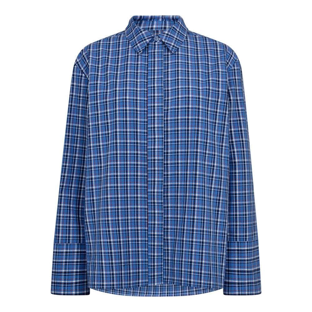 AngelicaCC Check Shirt, Blue fra Co`couture hos Tråkk Inn