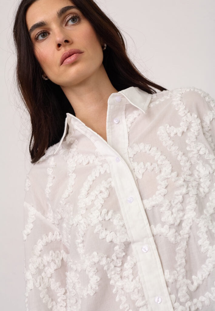 BrynnCC Structure Shirt, White