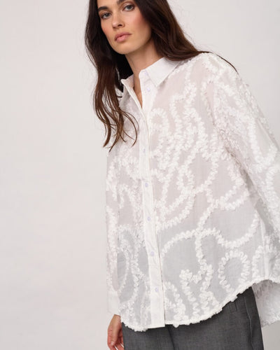 BrynnCC Structure Shirt, White