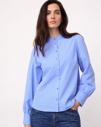 ElonaCC Check Shirt, Pale Blue