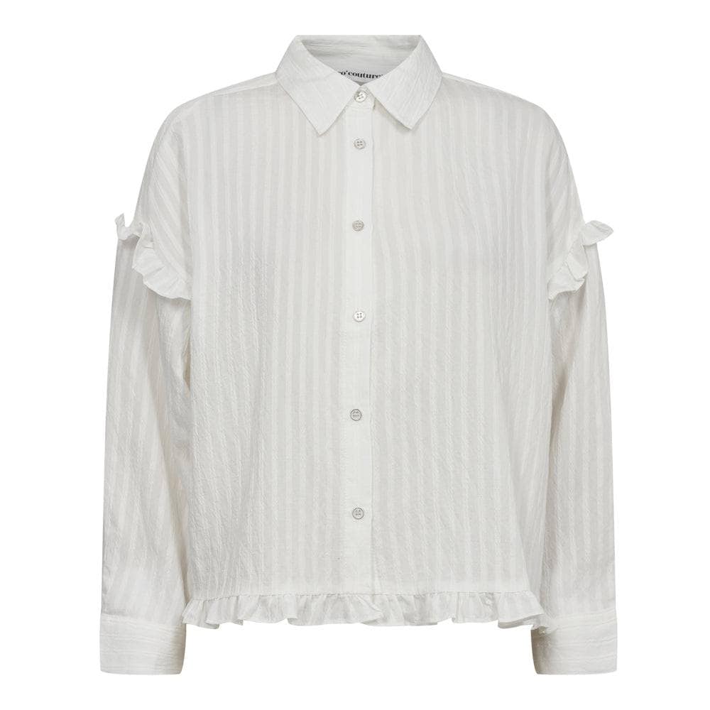 Selma Frill Shirt, White