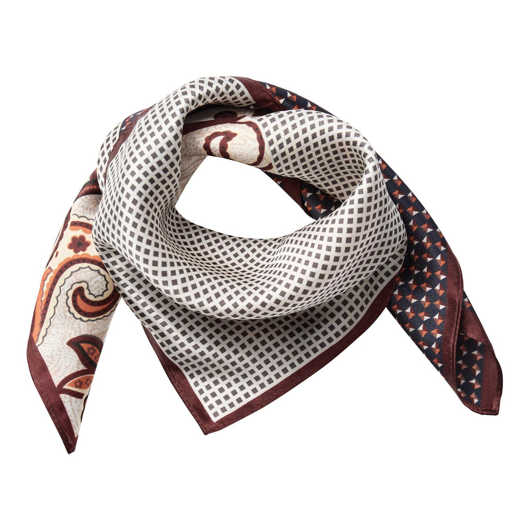 ShilaCC Silk Bandie Scarf, Brown