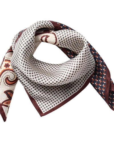 ShilaCC Silk Bandie Scarf, Brown