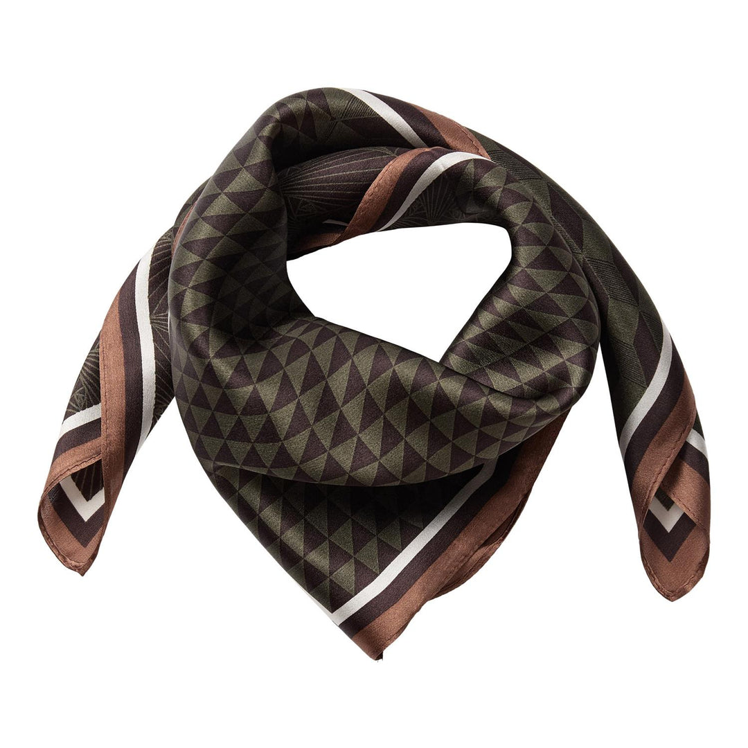 ShilaCC Silk Scarf, Brown