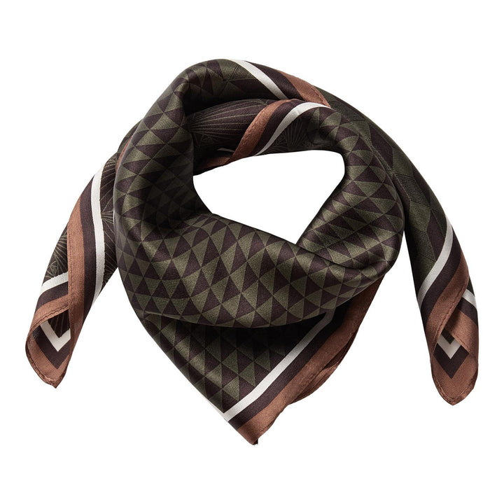 ShilaCC Silk Scarf, Brown