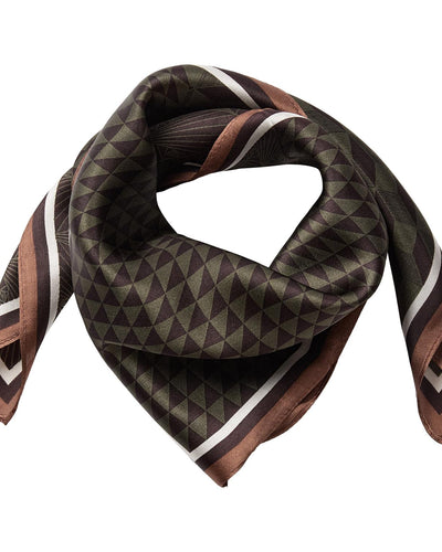 ShilaCC Silk Scarf, Brown