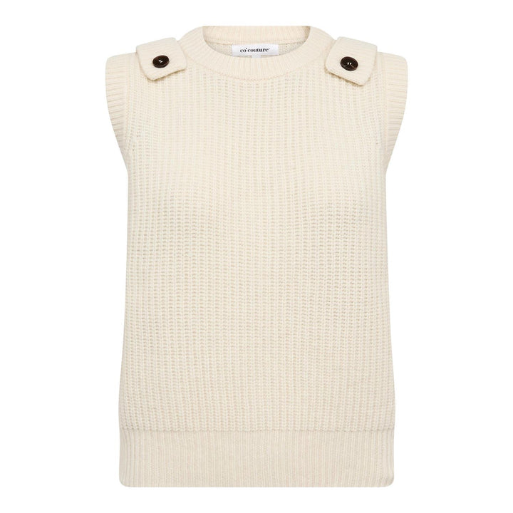 AlviaCC Shoulderstrap Knit Vest, OffWhite