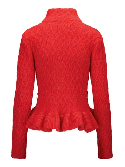 Lene Alpaca Cardigan, Bright Red fra Ella & il - bilde 3