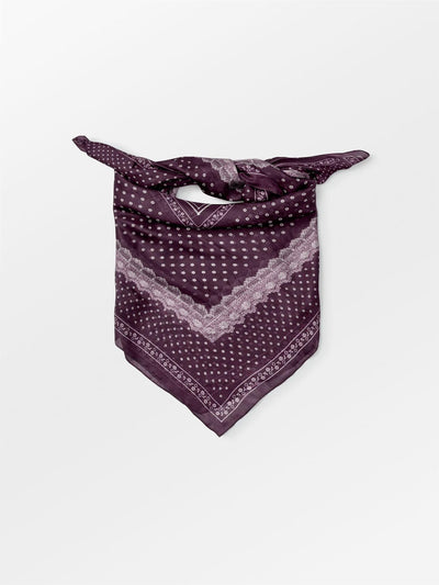 Lacia Tabby Sia Scarf, Fig Red fra BECKSÖNDERGAARD hos Tråkk Inn