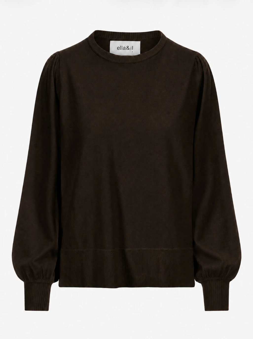 Sonja Merino Sweater, Dark Brown