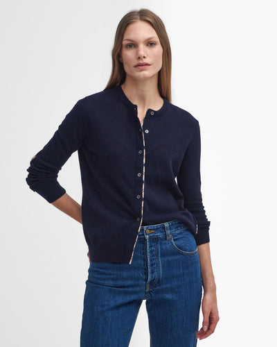 Pendle Knitted Cardigan, Navy