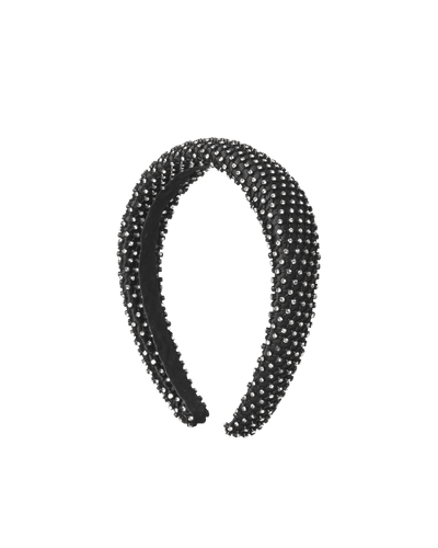 Day Party Stone Hair Band, Black