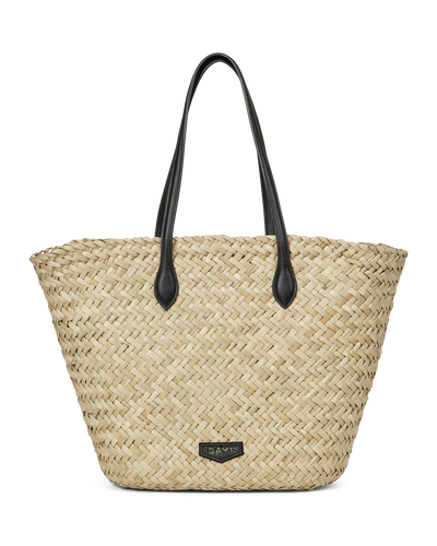 Day Refined Straw Basket, Moonlight Beige
