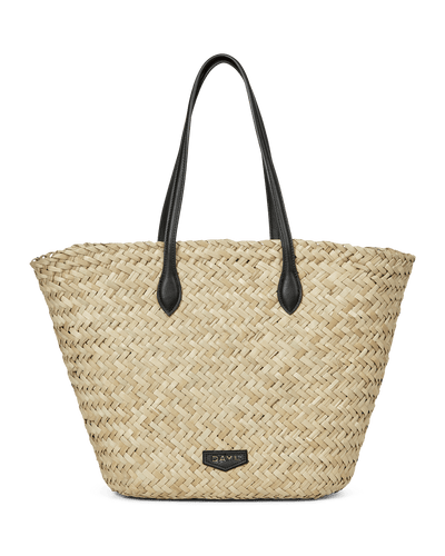 Day Refined Straw Basket, Moonlight Beige