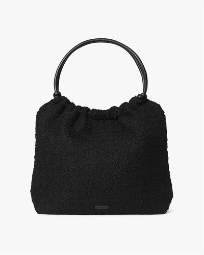 Day Woolen Pop Scrunch Tote, Black