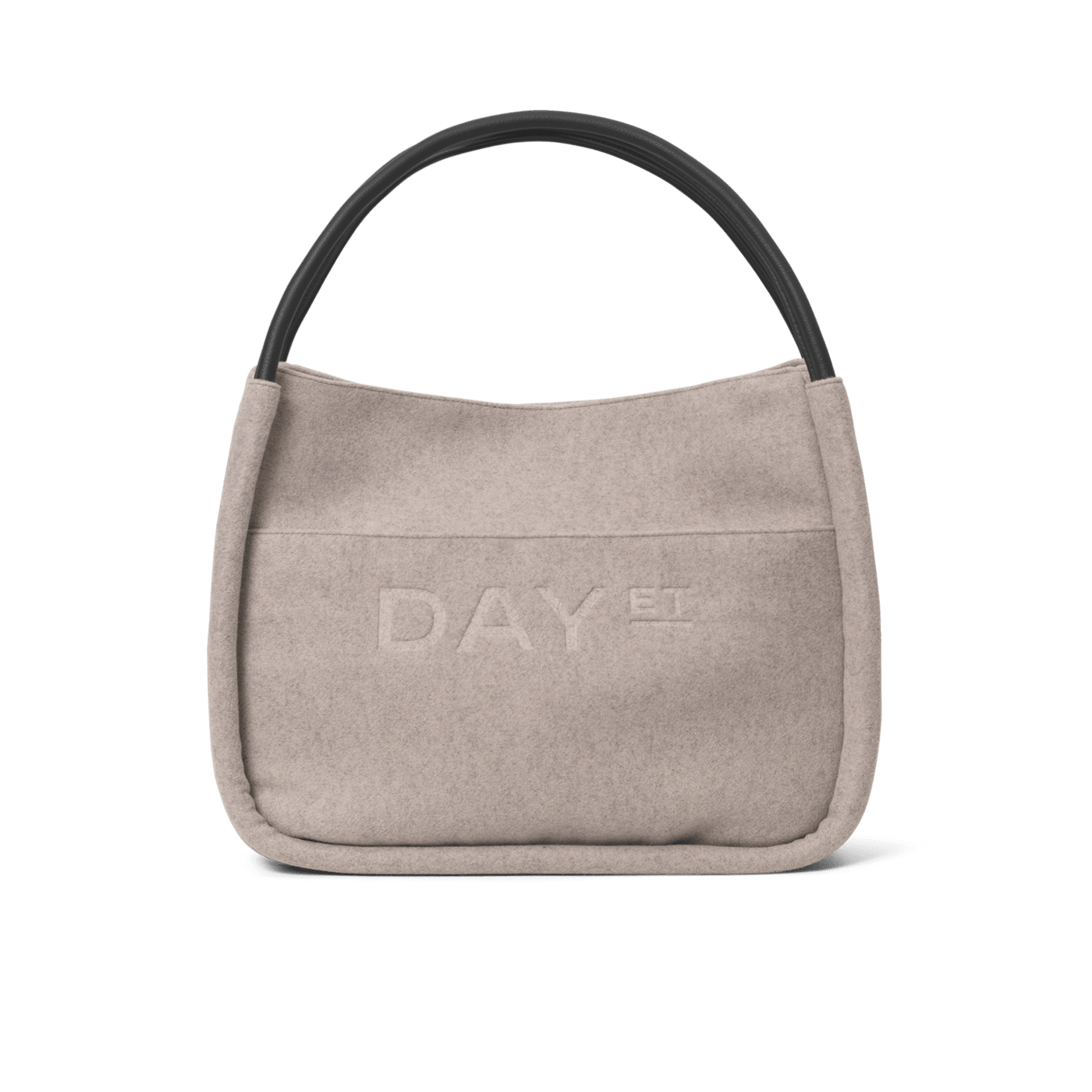 Day Woolen Small Shopper, Taupe Melange