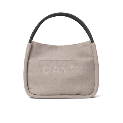 Day Woolen Small Shopper, Taupe Melange