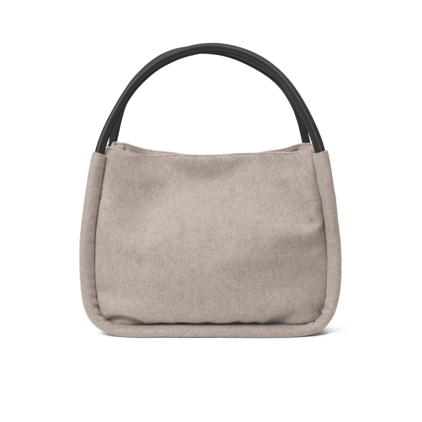 Day Woolen Small Shopper, Taupe Melange