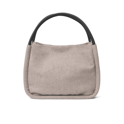 Day Woolen Small Shopper, Taupe Melange