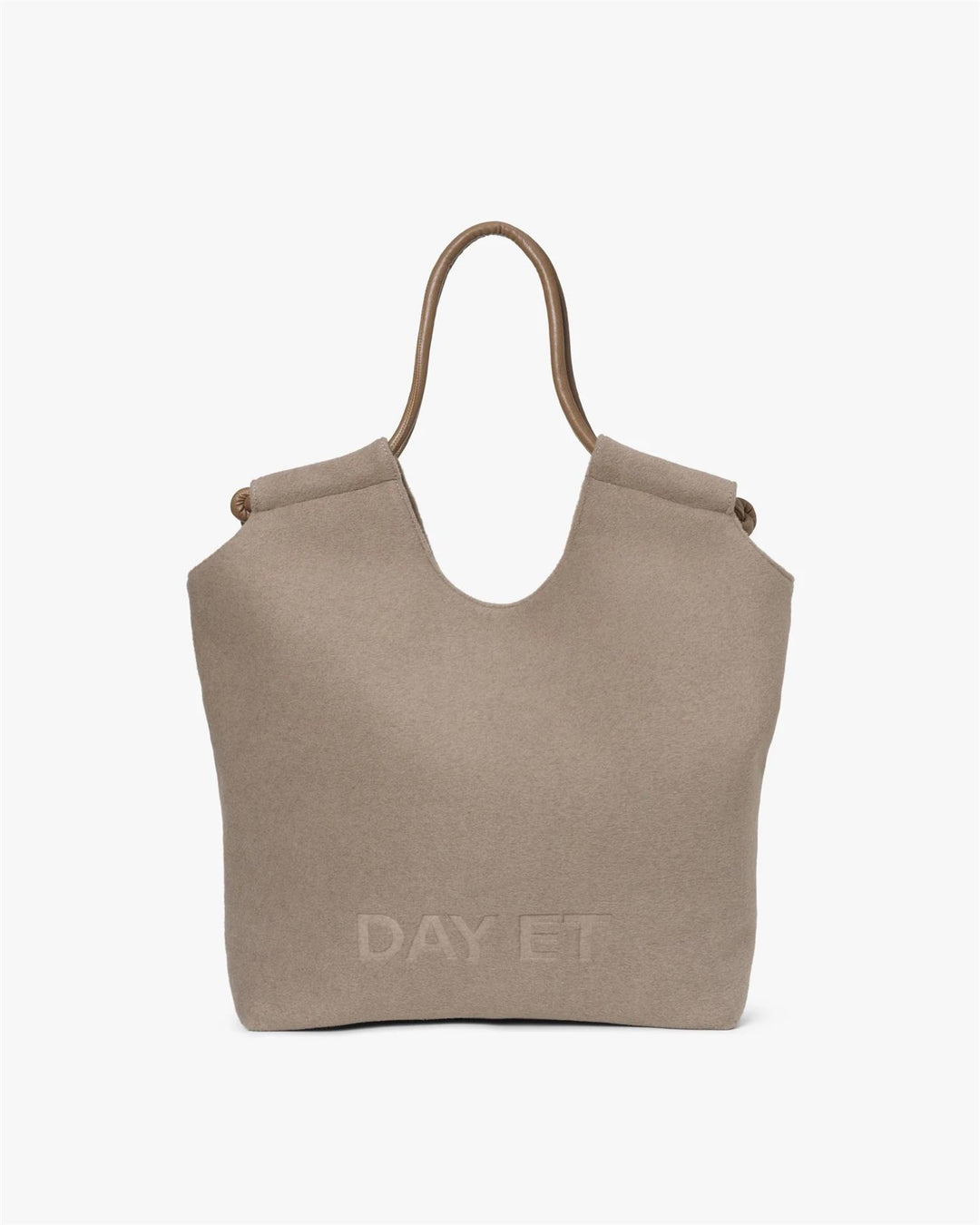 Day Woolen Tote, Chocolate Chip