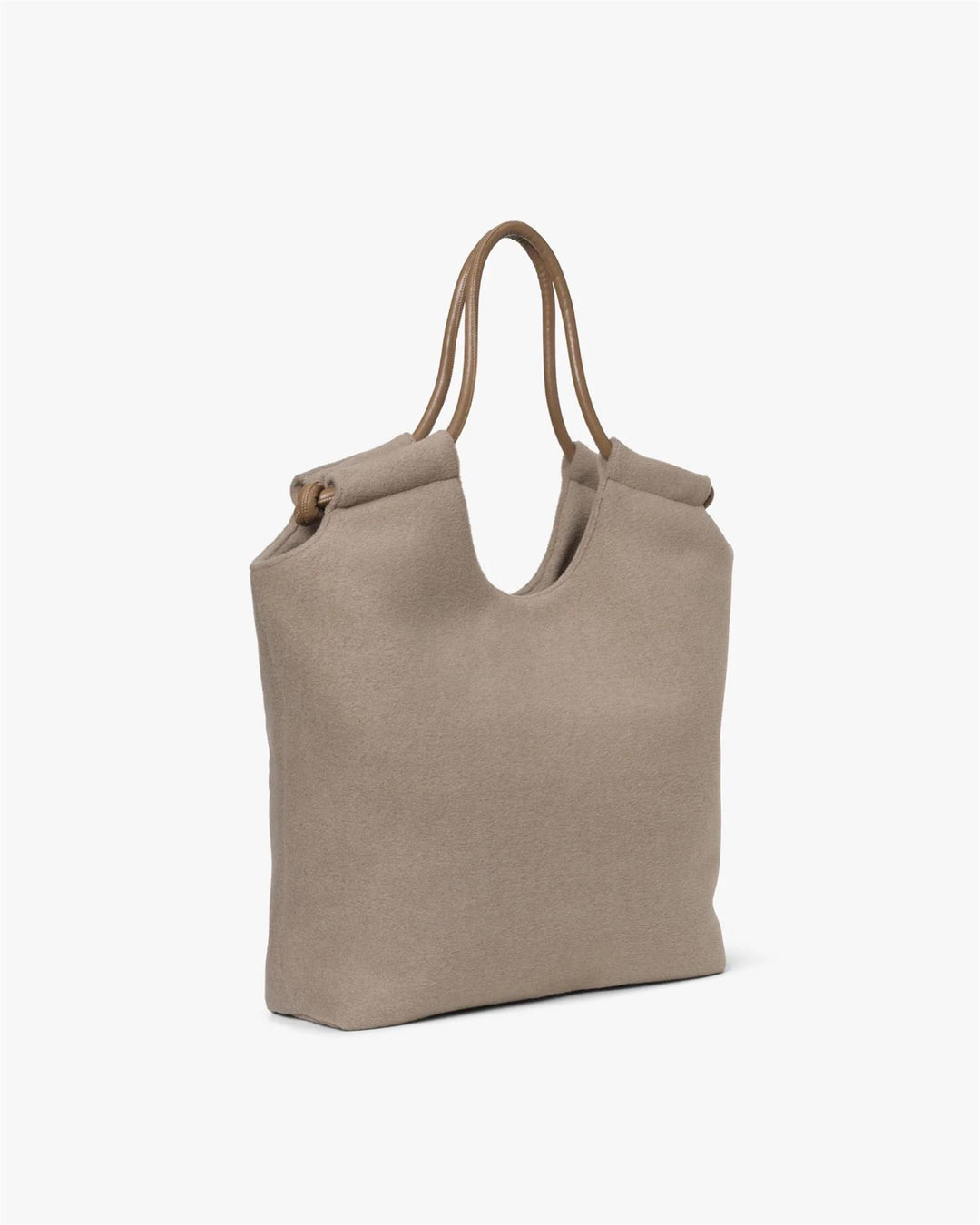 Day Woolen Tote, Chocolate Chip