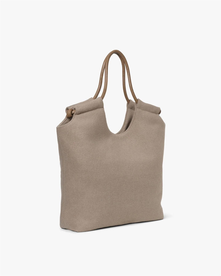 Day Woolen Tote, Chocolate Chip
