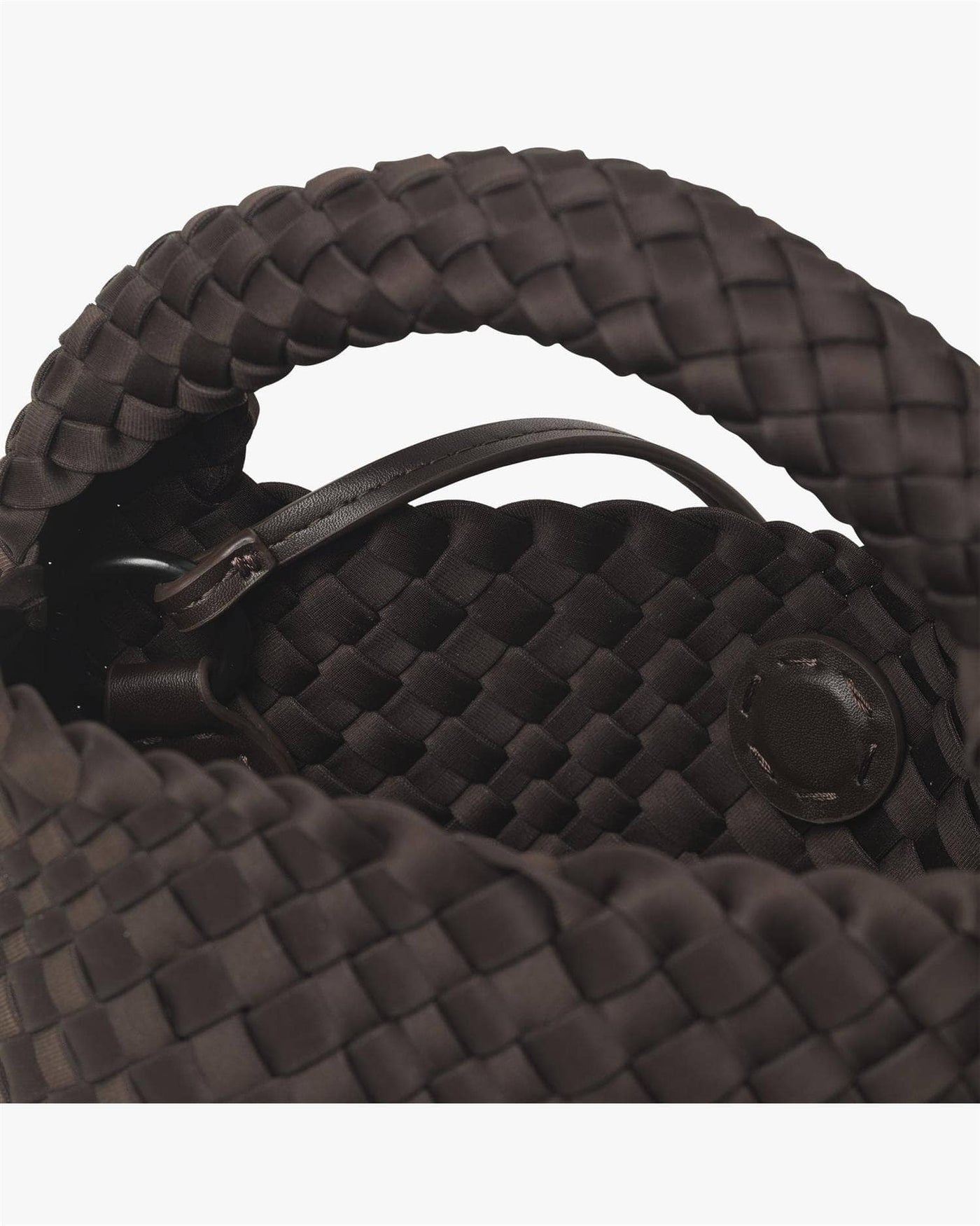 Small Hand-Braided Neoprene Håndveske, Chocolate Plum fra Day ET - bilde 2