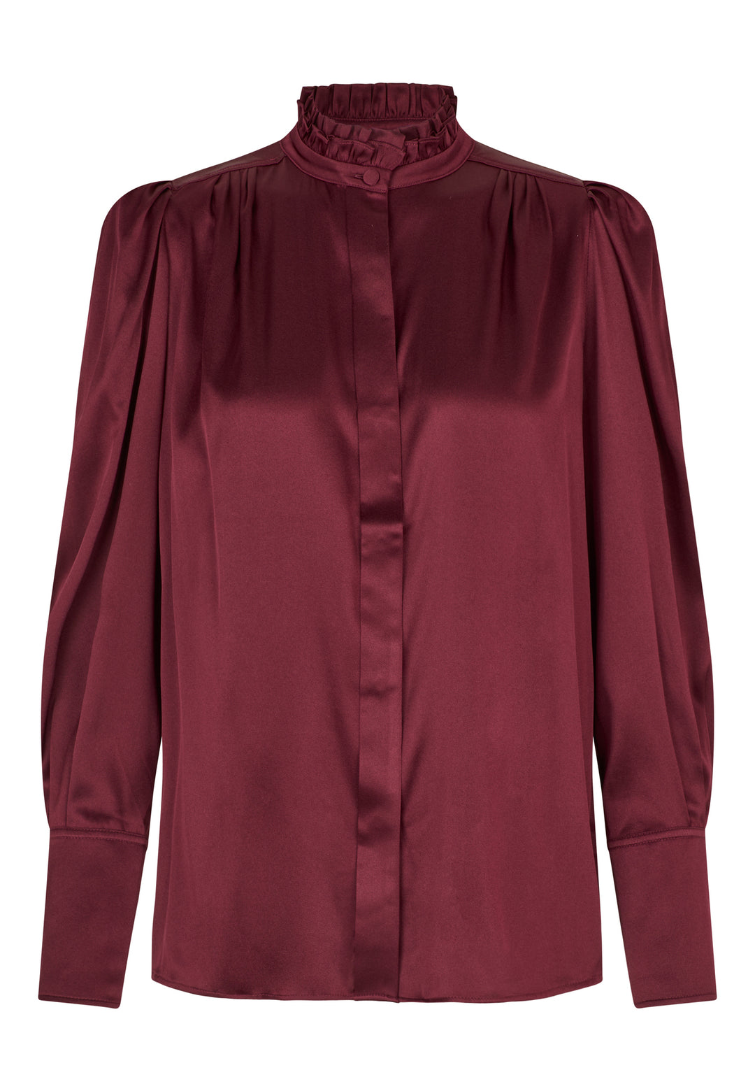 Dea Kudibal burgunder bluse - forfra