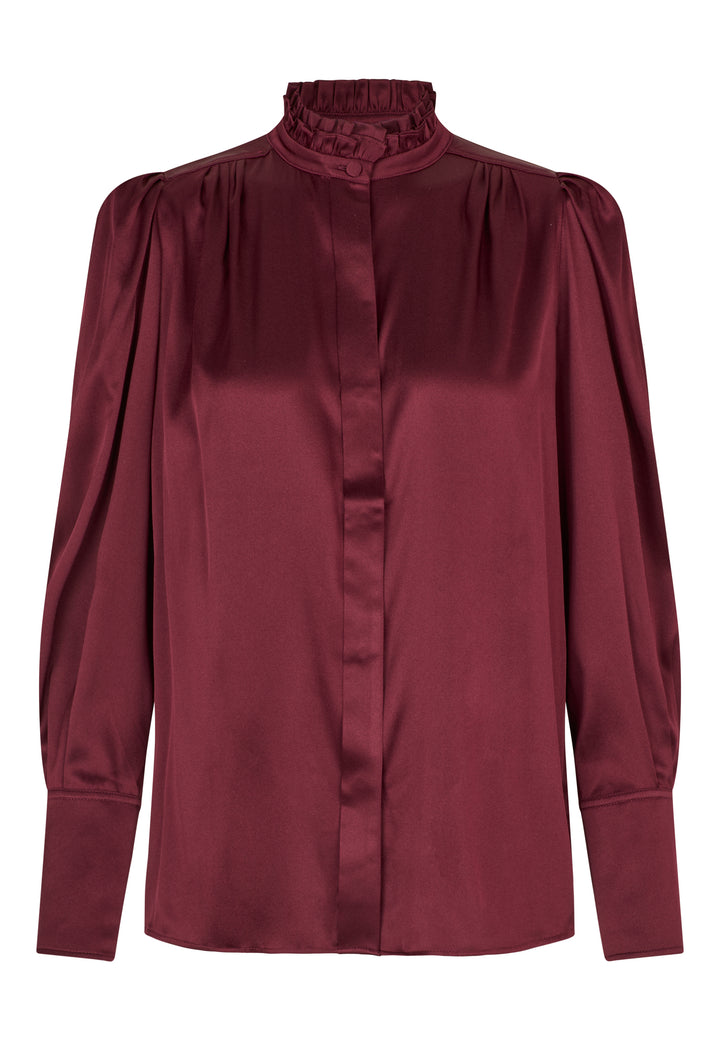 Dea Kudibal burgunder bluse - forfra