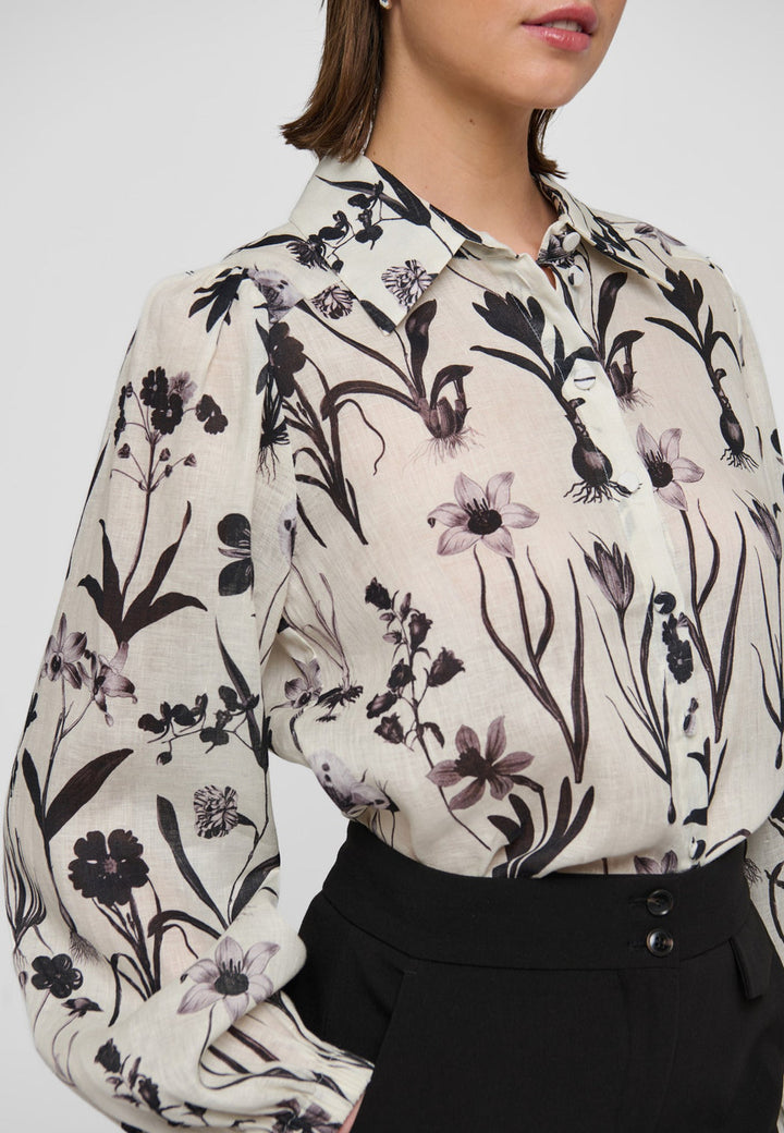 Dea Kudibal beige bluse - helfigur