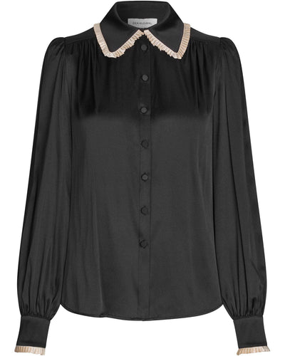 UmaDEA blouse, Black/Porcelain