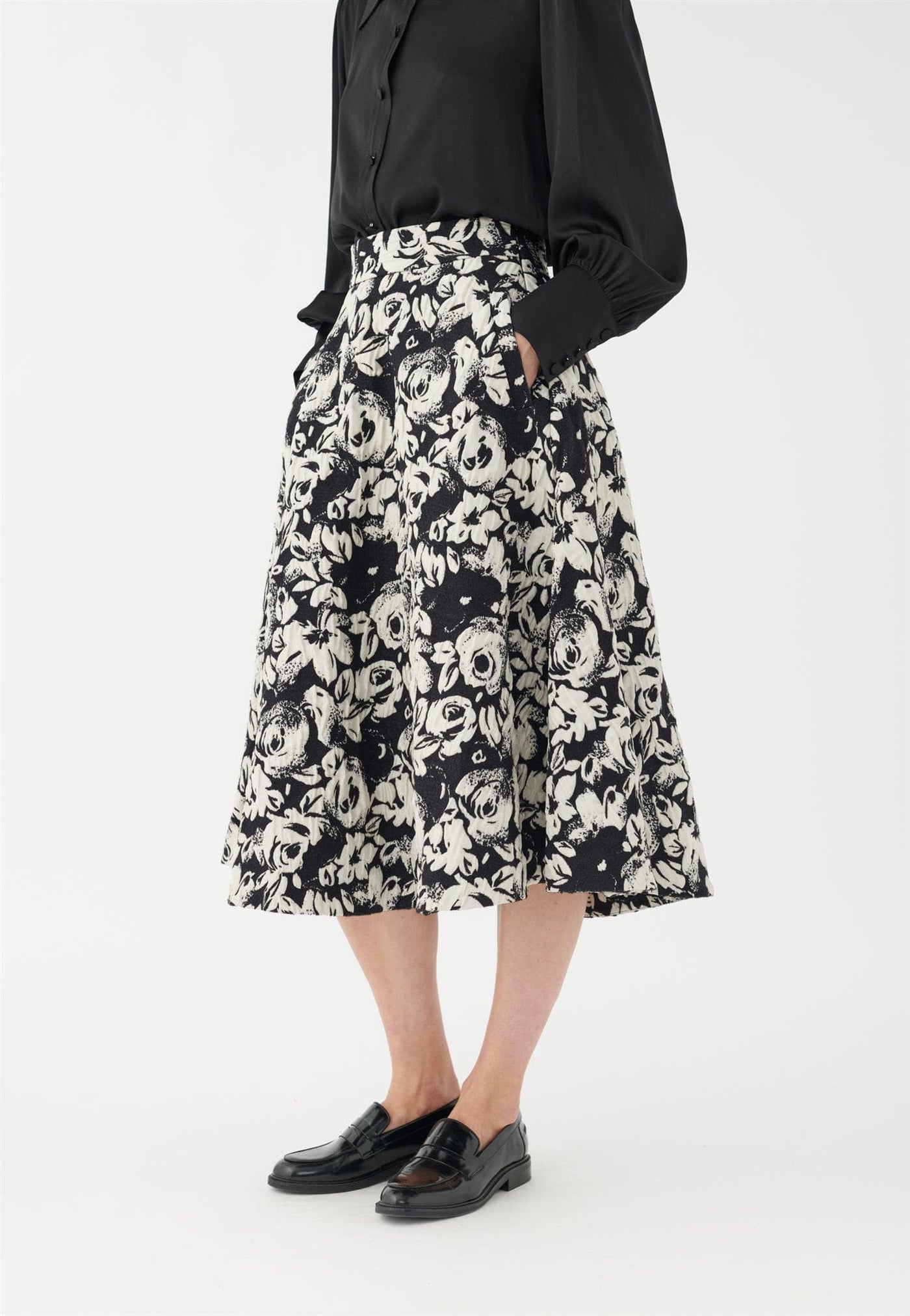 Amydea Skirt, Black Blossom