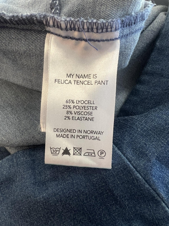 Felicia Tencel Pants, Dark Blue