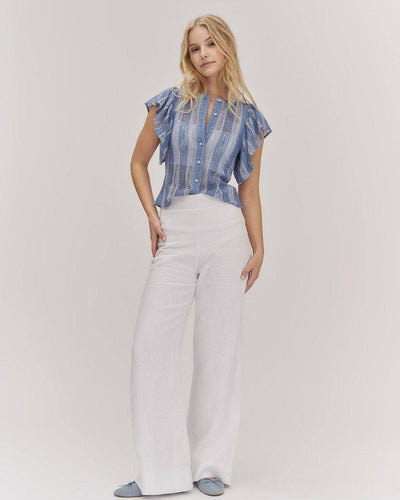 Molly Linen Pants, White