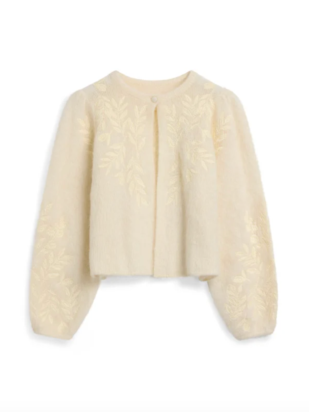 Amie Chunky Cardigan, Bright White