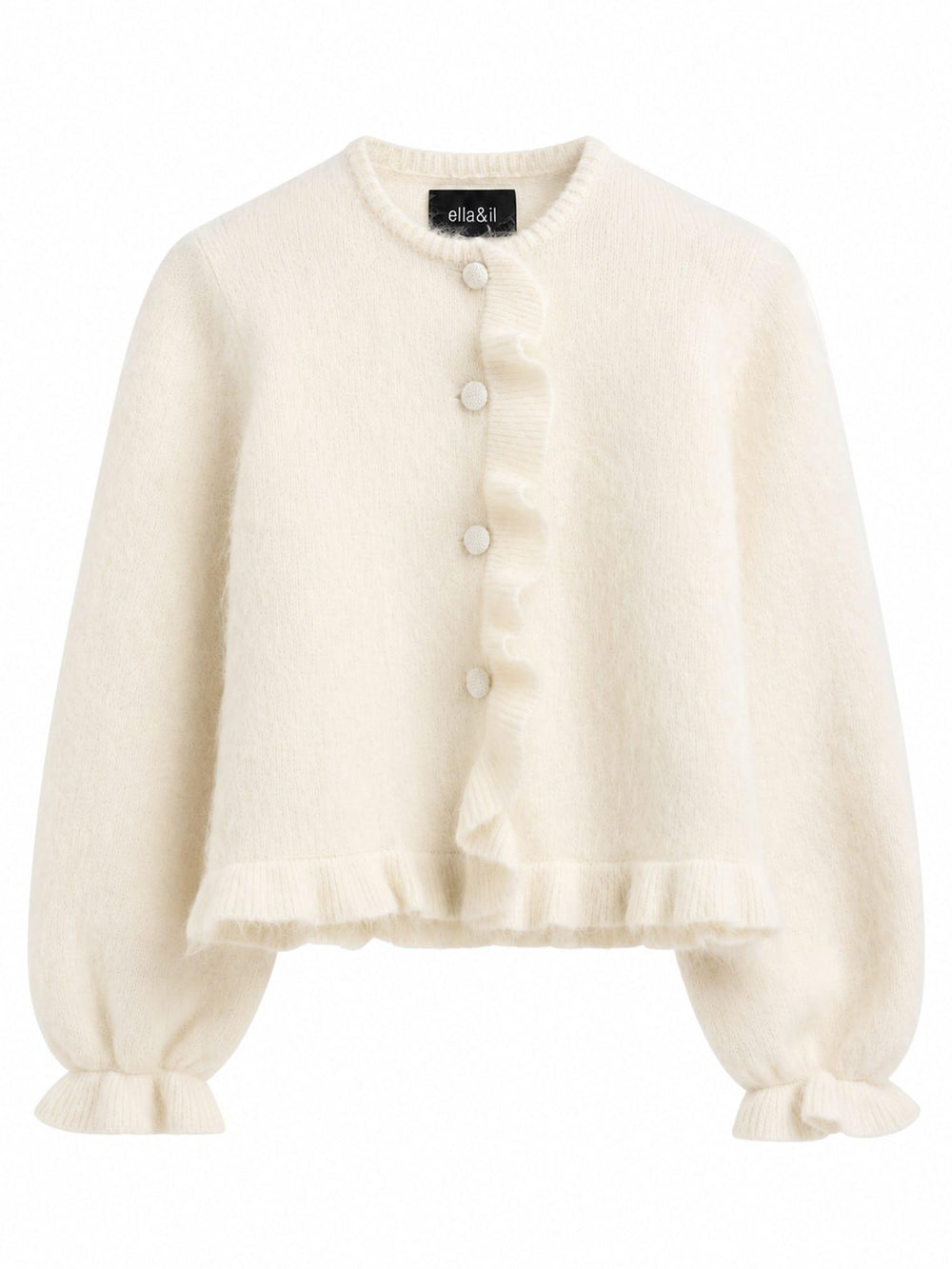 Ella & il kremhvit cardigan - forfra