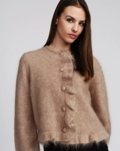 Ana Chunky Cardigan, Hazel Beige