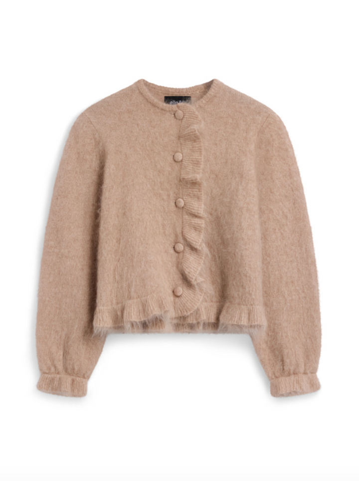 Ana Chunky Cardigan, Hazel Beige