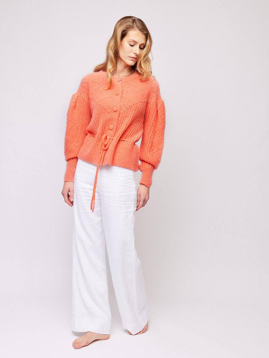 Elma Mohair Cardigan, Orange