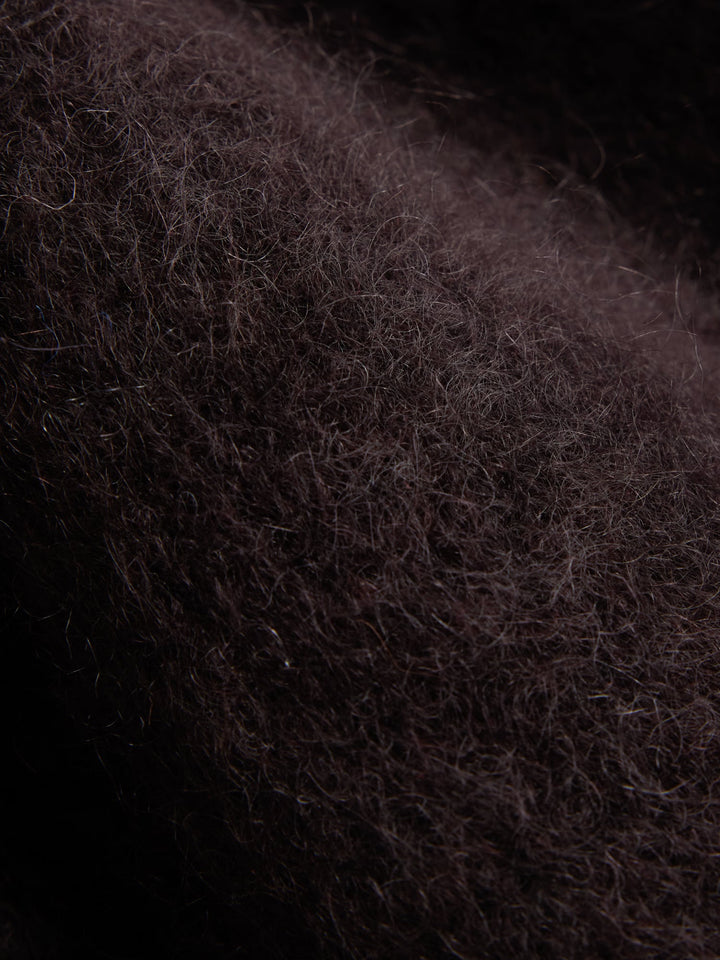 Ella &amp; il mørk brun cardigan - detaljbilde