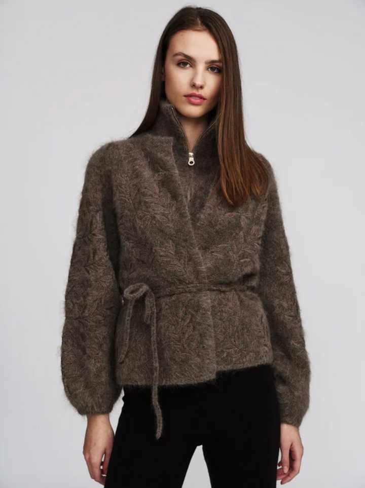 Fiola Chunky Cardigan, Brown