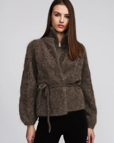 Fiola Chunky Cardigan, Brown
